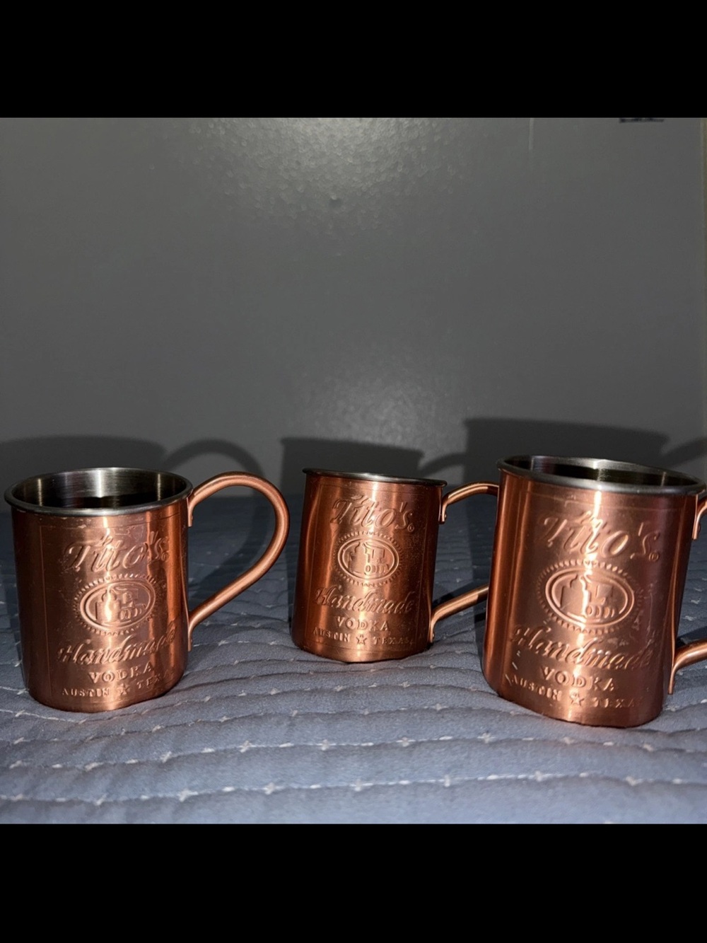 Tito's Handmade Vodka Tito's Vodka Copper / Stainless Steel Lined Mule Mugu lot